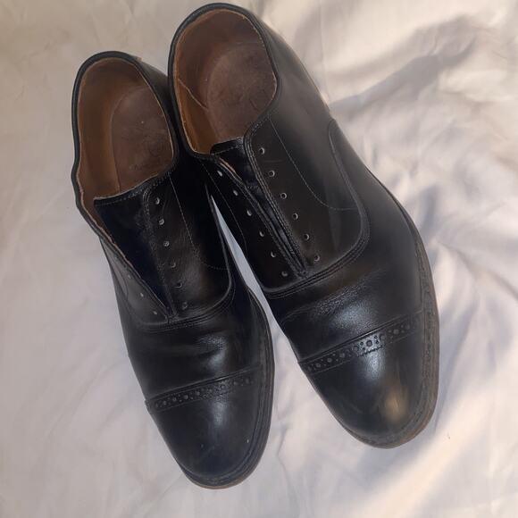 Allen Edmonds Fifth Avenue Men\'s Shoes Sz 9.5‎ 3E Black Leather Cap Toe Oxford main image 11